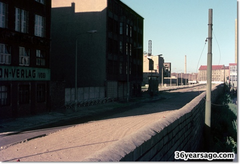 A view of the Berlin Wall