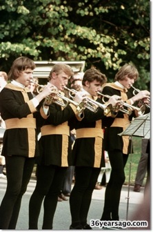 Brass band in park