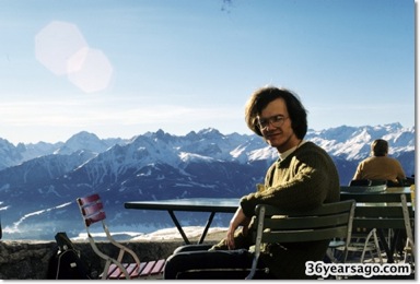 John skiing Innsbruck 1971