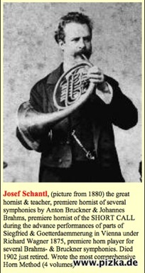 Josef Schantl on horn 1880