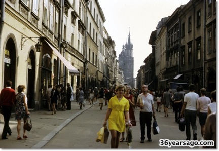 Street in old town Krakow