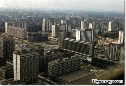 Warsaw skyline in 1972