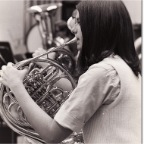 Phi Mu Alpha horn player Colleen 1970